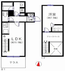 プライヴェル三鷹野崎の物件間取画像